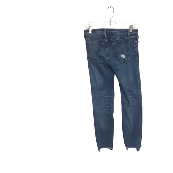 Hudson Jeans Womens 28 Blue Straight Leg Distressed Stretch Denim Stretch - Picture 10 of 12